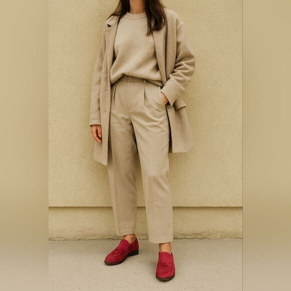 Red Suede Slip On Loafers 7.5 Walking Shoes Comfort Cushion Slip On Royalcore Ro - Picture 1 of 9